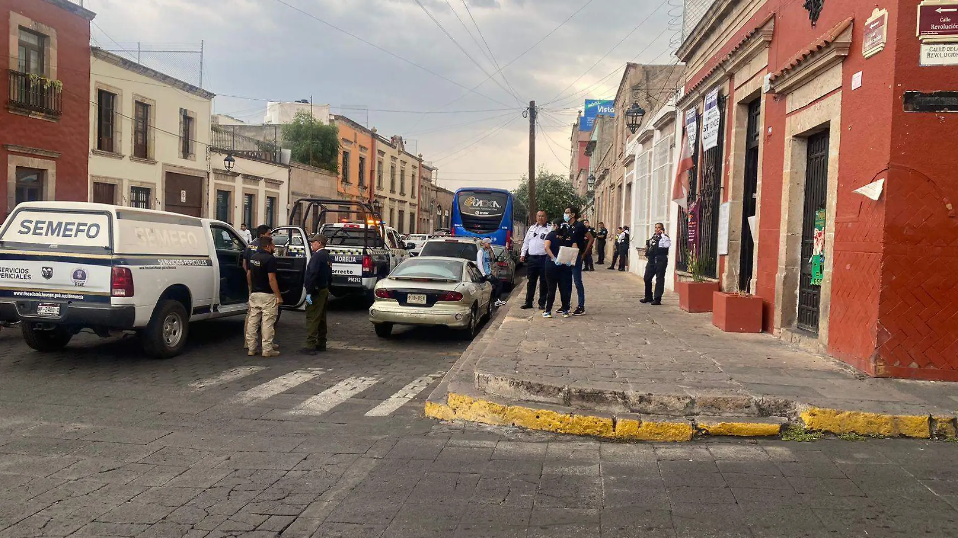 Elementos de seguridad pública en el Centro Histórico